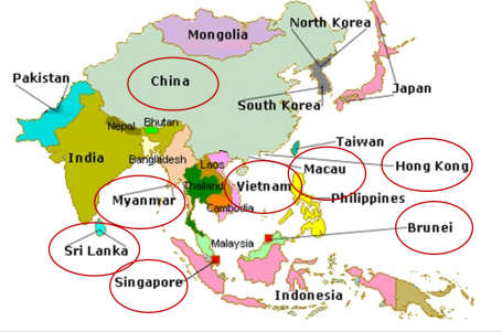 IES projects in Asia